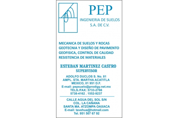 Galeria de imagenes de Pep ingeieria de suelos s.a. de c. v.